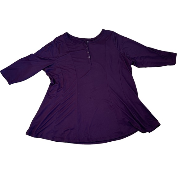 Lane Bryant Tops - Two Purple Long Sleeve tops Size 18/20 Lane Bryant